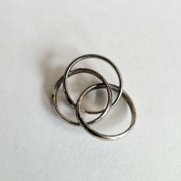 Sterling silver Trinity ring. - Picture 4 of 5